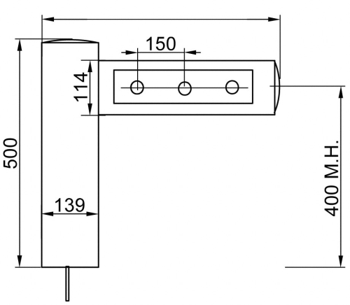 CNS-Schanksäule 3-4 leitig - 610 mm Breit (inkl. Fuß)-sRJMF1M-Schanksäule RJMF1-getraenkezapfanlagen.net