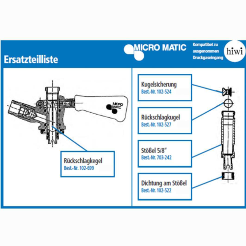 Ersatzteil zu Korbzapfkopf Micro Matic / HIWI-aiKorbM--getraenkezapfanlagen.net